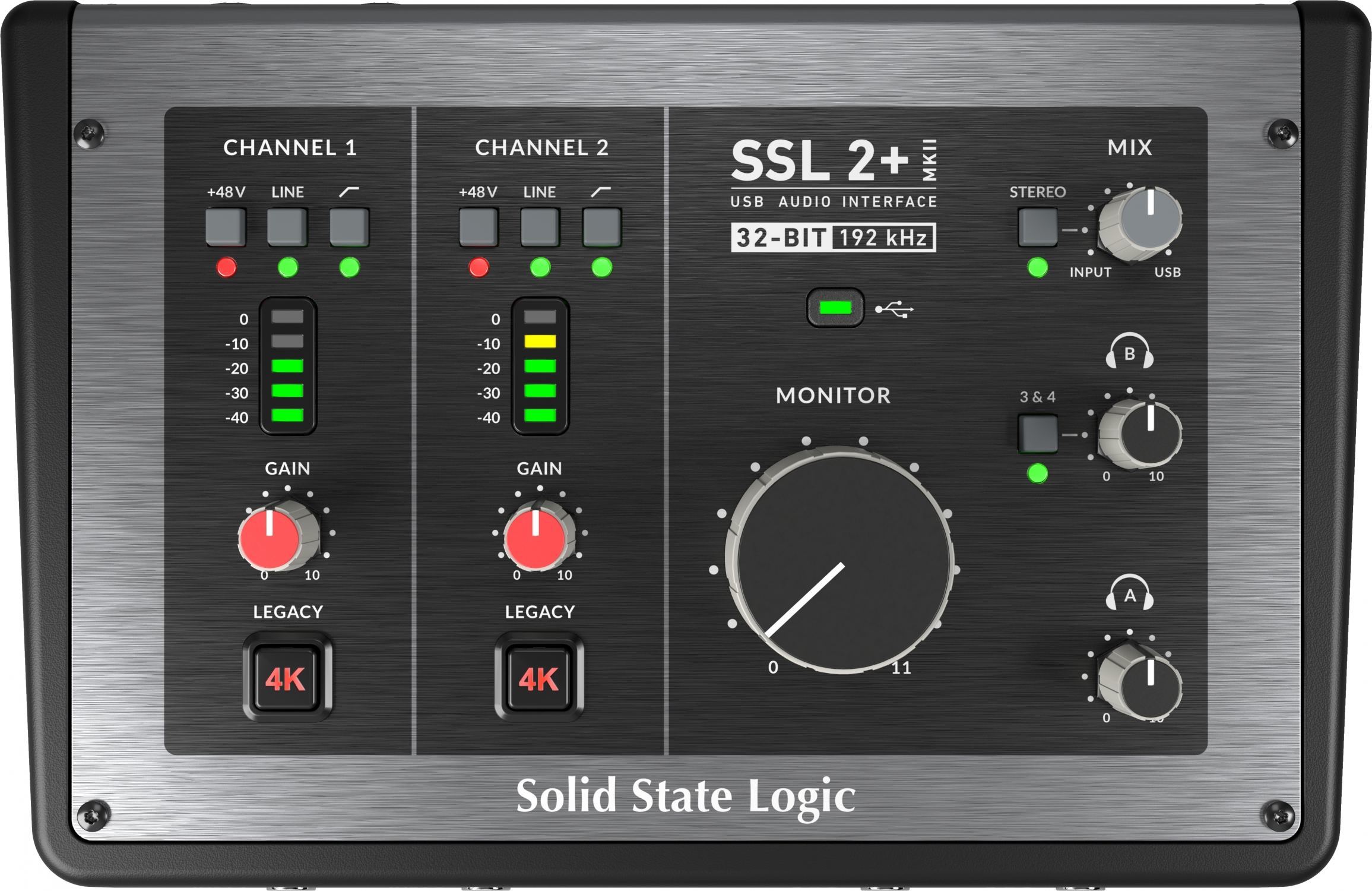SSL 2+ MKII - 2 IN/4 OUT USB-C Audio-Interface