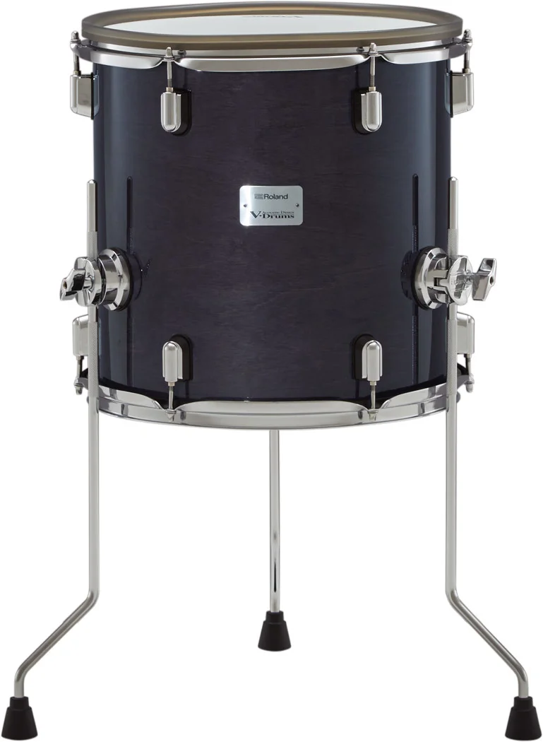 Roland PDA120 Gloss Ebony Tom Pad – 12 Zoll Tom mit schwarzem Hochglanz-Holzkessel