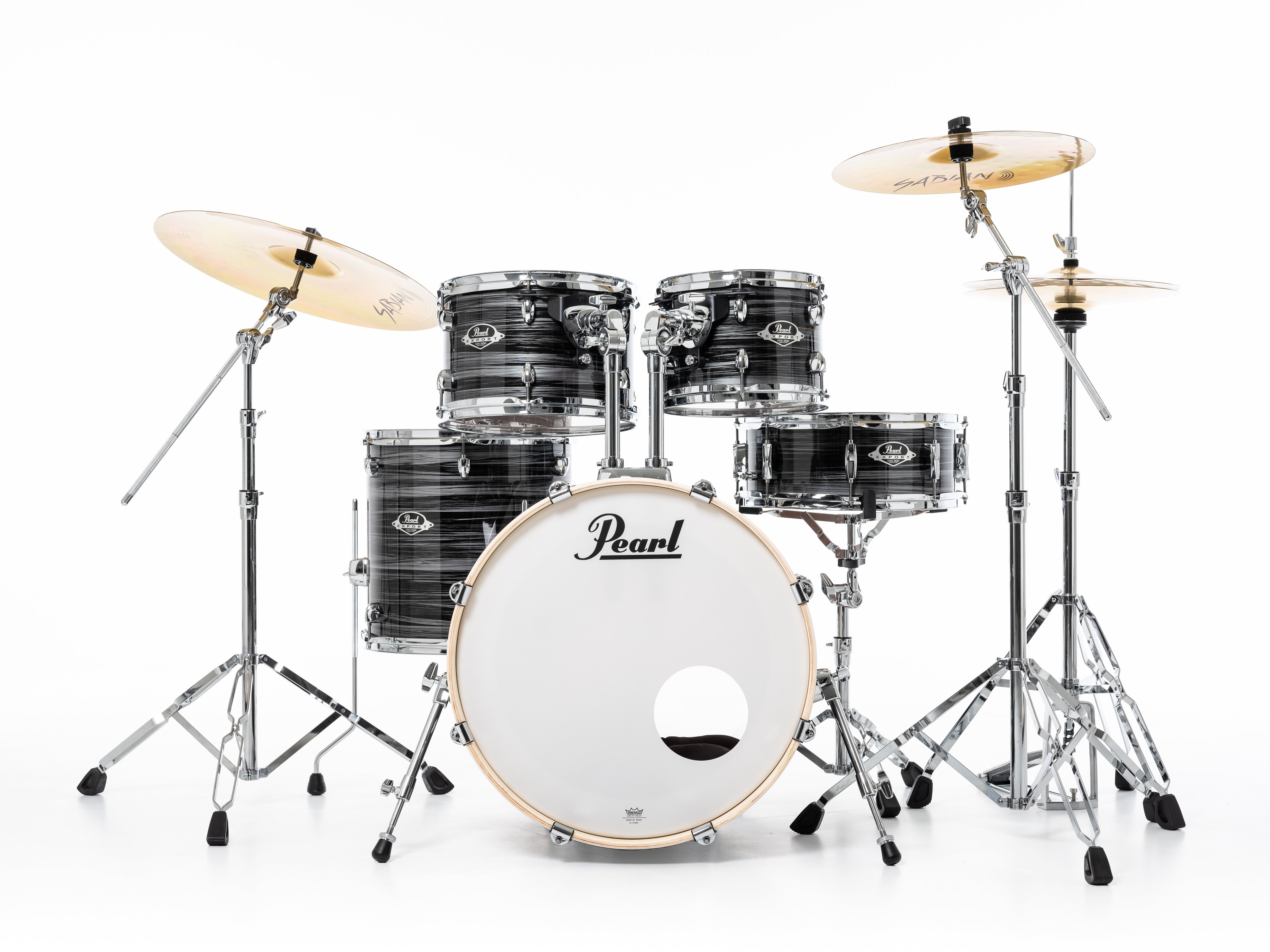 Export EXX 5-PCS Drum Set Graphite Silver Twist