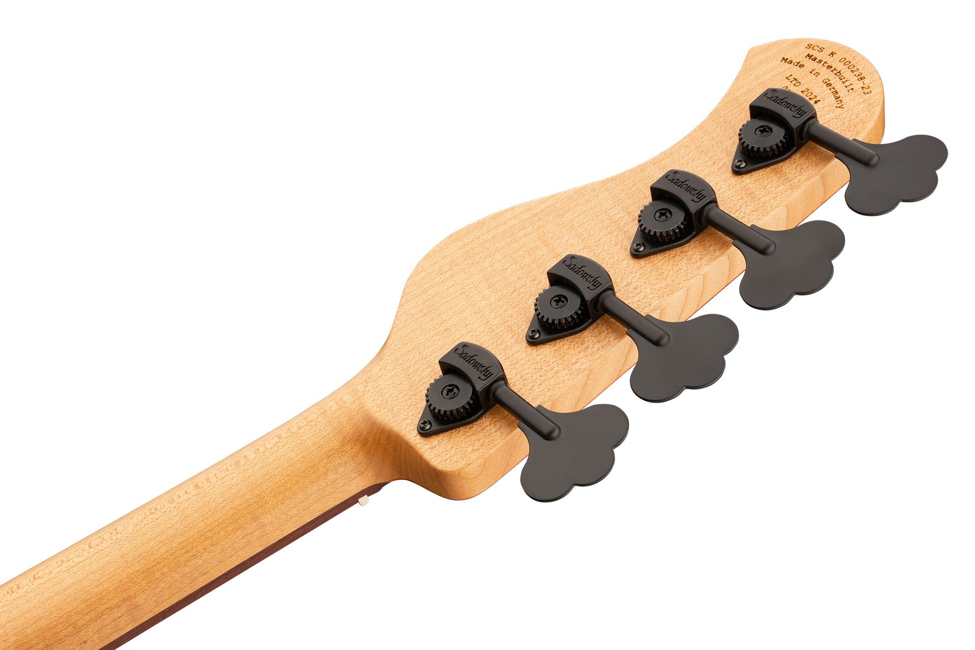 MasterBuilt 21-Fret Standard M/J Bass, Limited Edition 2024, 4-String - Natural Transparent Satin
