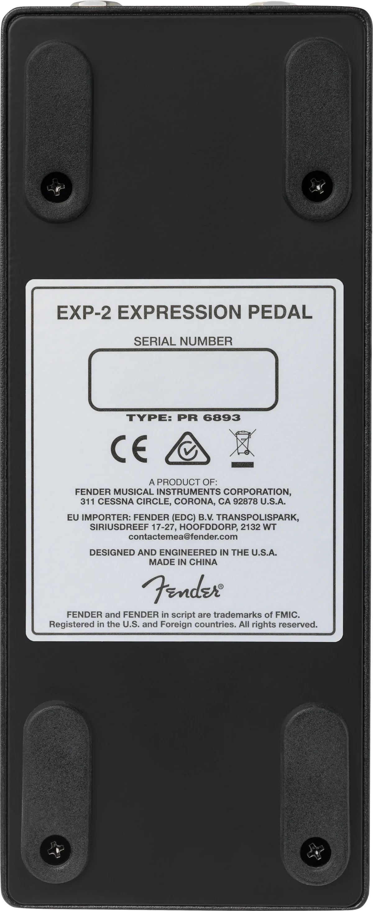 EXP-2 Expression Pedal Black