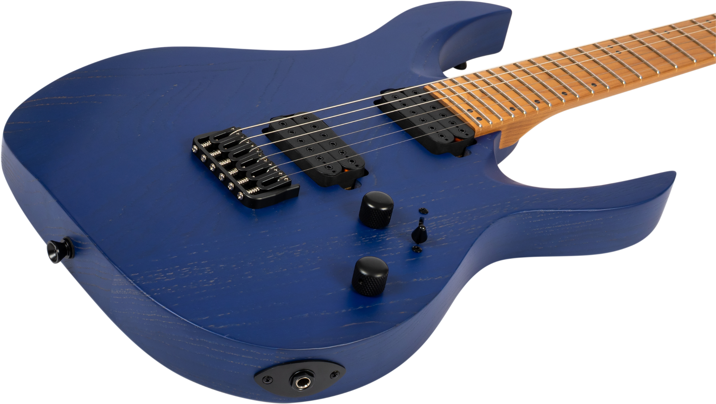S-600 ABL E-Gitarre Swamp Ash Blue Stainless Steel