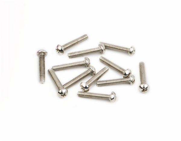 American Vintage Stratocaster® Saddle Intonation Screws, 4-40 X 5/8", Nickel (12) 
