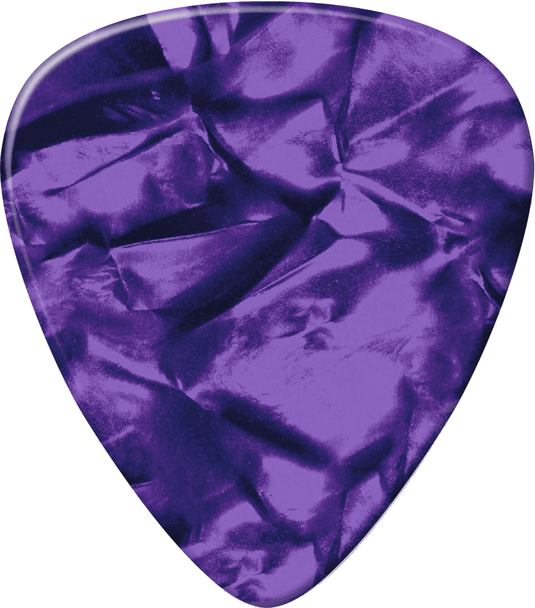 Celluloid Purple Pick, Heavy, 72 Stck.