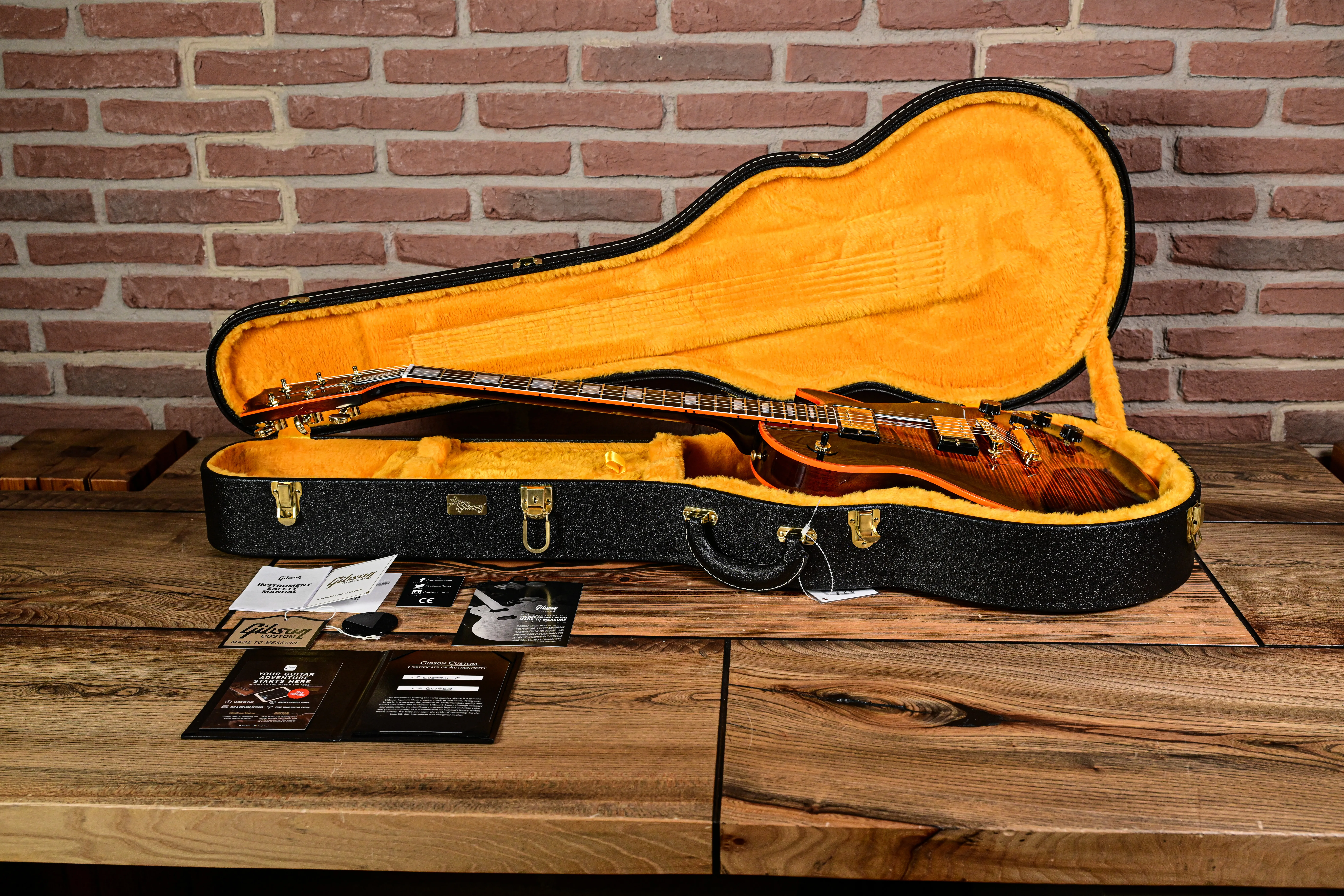 Les Paul Custom Widow Figured Orange Burst M2M Custom Shop