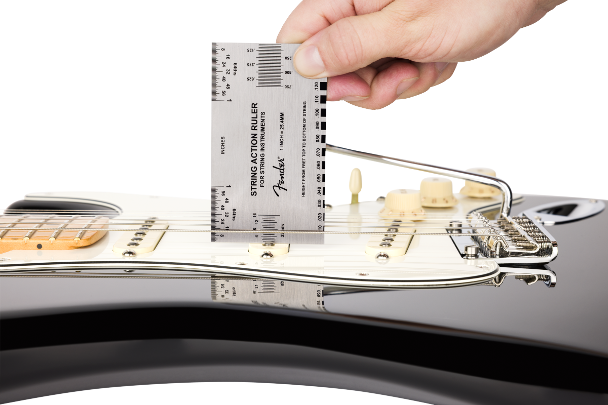 E-Gitarre, Saitenlineal, E-Gitarrenwerkzeug, Metall, Saitenabstand
