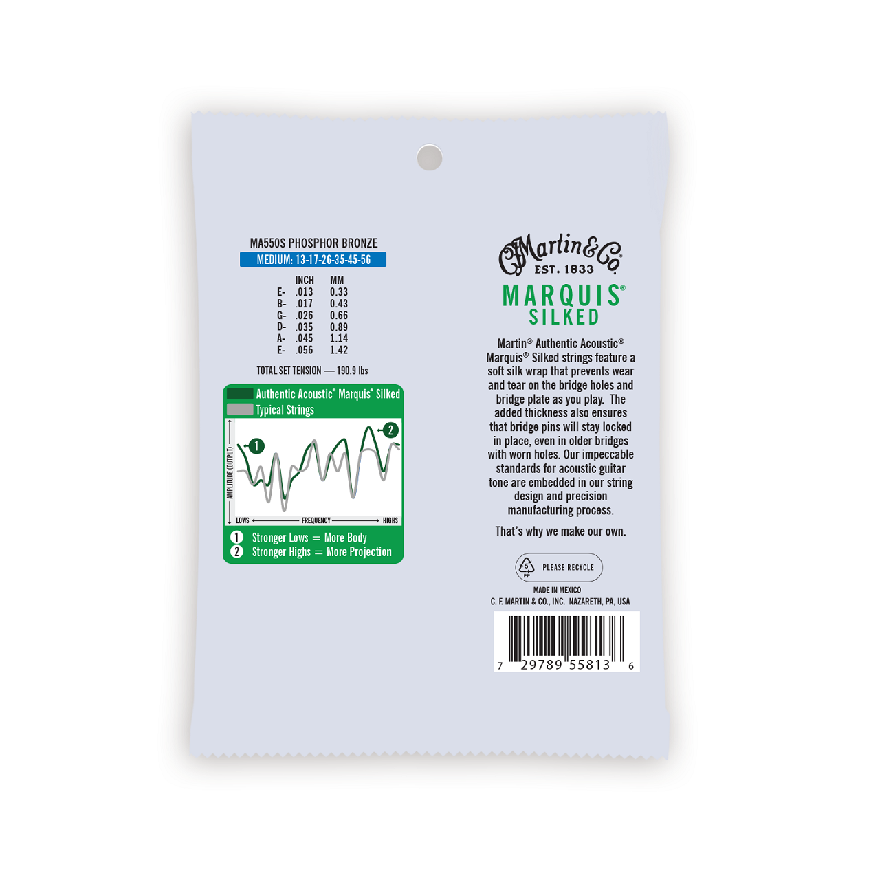 MA550S Authentic Acoustic Marquis® .013 - .056