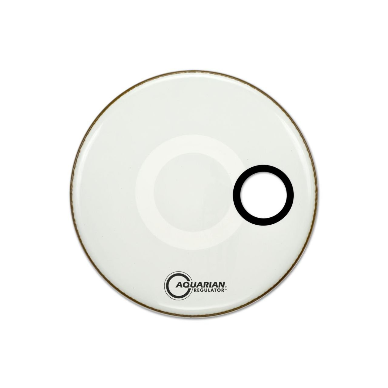 18" Regulator Resonanzfell weiß mit Loch