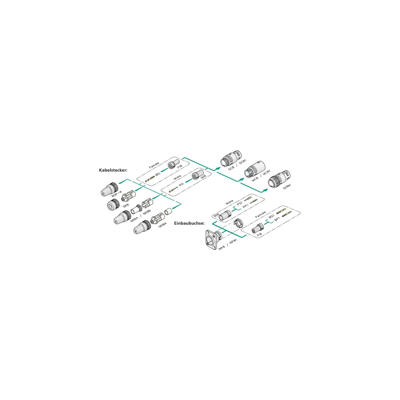 BS1 - Vergoldeter Lötkontakt für Kabel- und Einbaubuchsen