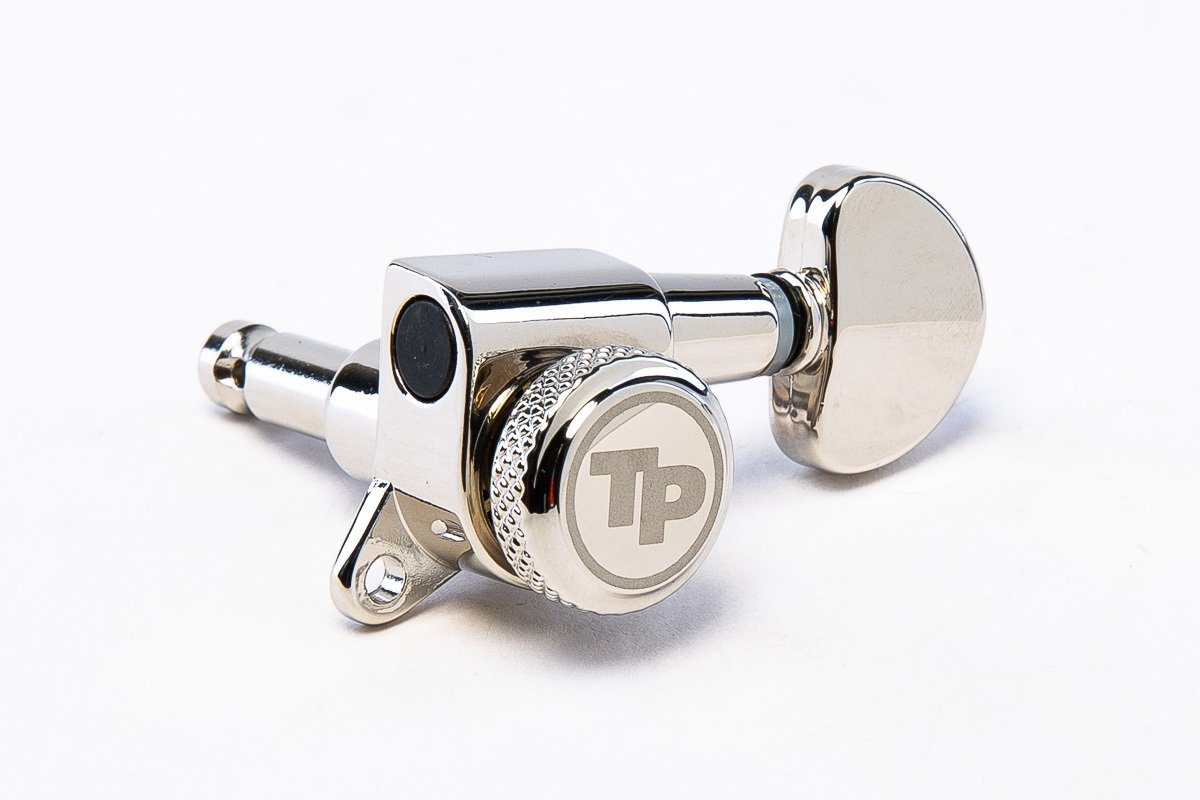 GKL70K-N Locking Tuner with 18:1 Gear Ratio and "Small Kidney" Style Button - Guitar Machine Heads, 