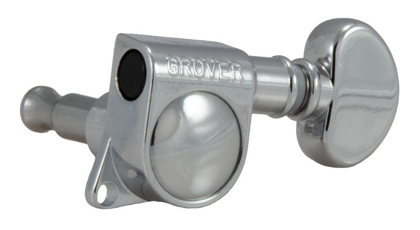 305C12 Mid-Size Rotomatics with Round Button - 12-String Guitar Machine Heads, 6 + 6 - Chrome