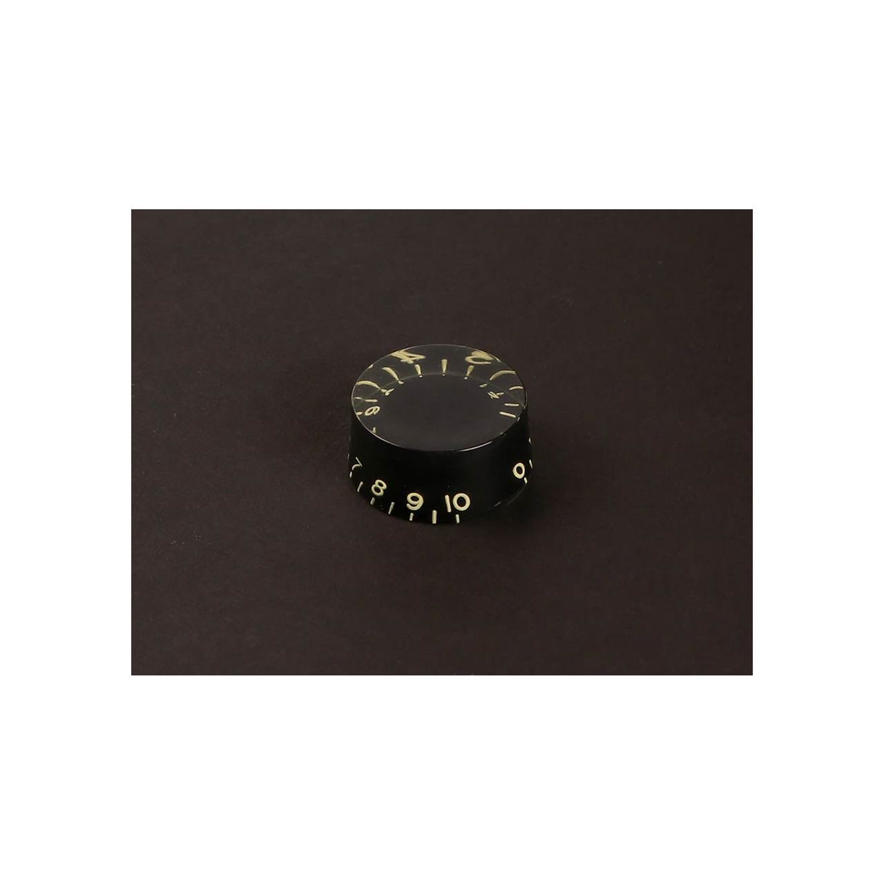 Potiknopf, speed knob (hatbox), inch size for USA pots, relic black