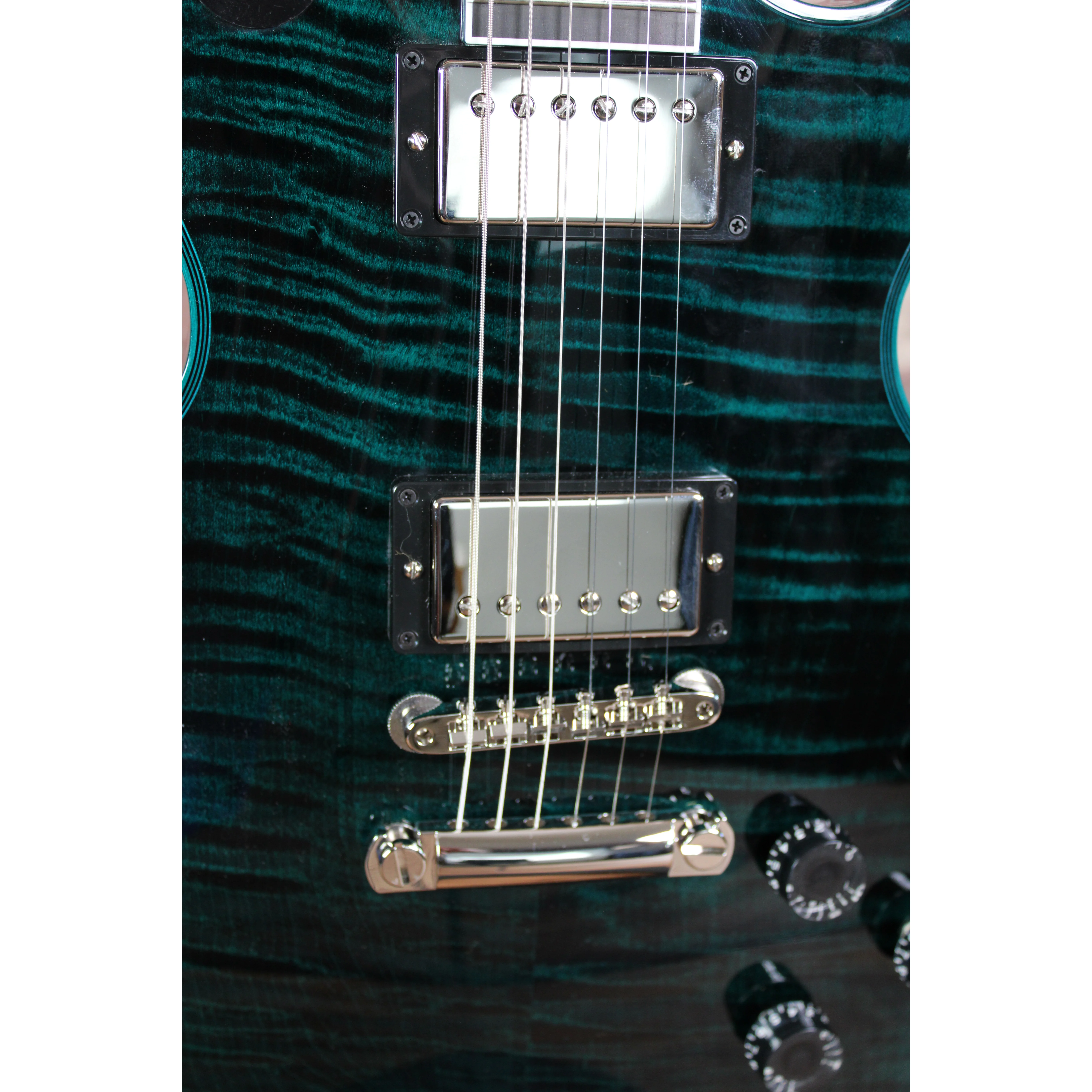 Gibson Les Paul Custom Axcess Peacock Widow Korpus mit Bridge und Pickup