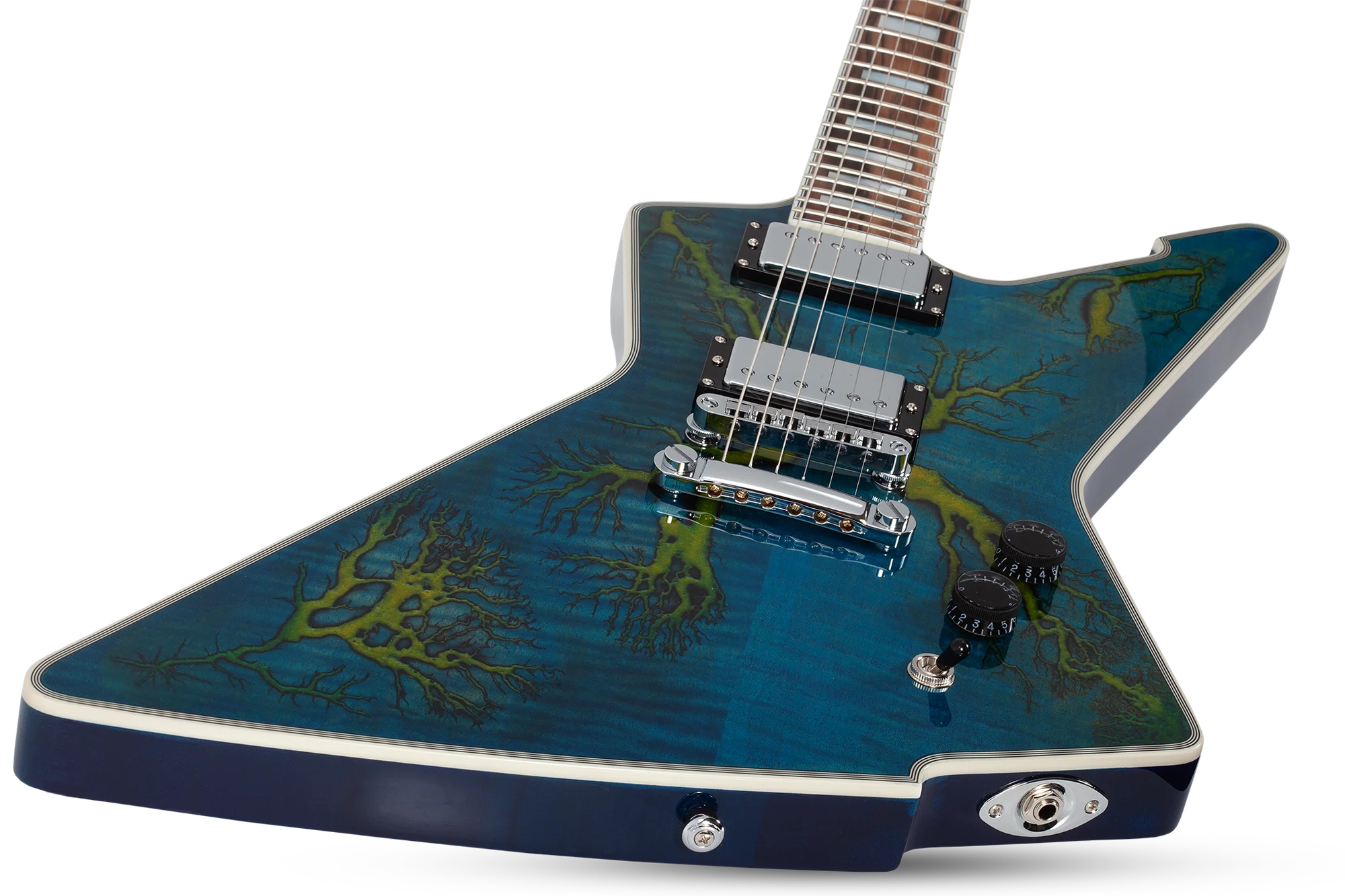E-1 Electro Resin Transparent Blue E-Gitarre