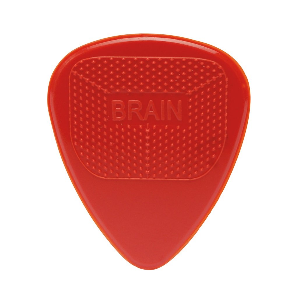 Snarling Dog Brain Picks - 351 Shape (TSDB351 .73), 12 pcs Pick Pack, 0.73 mm, Red