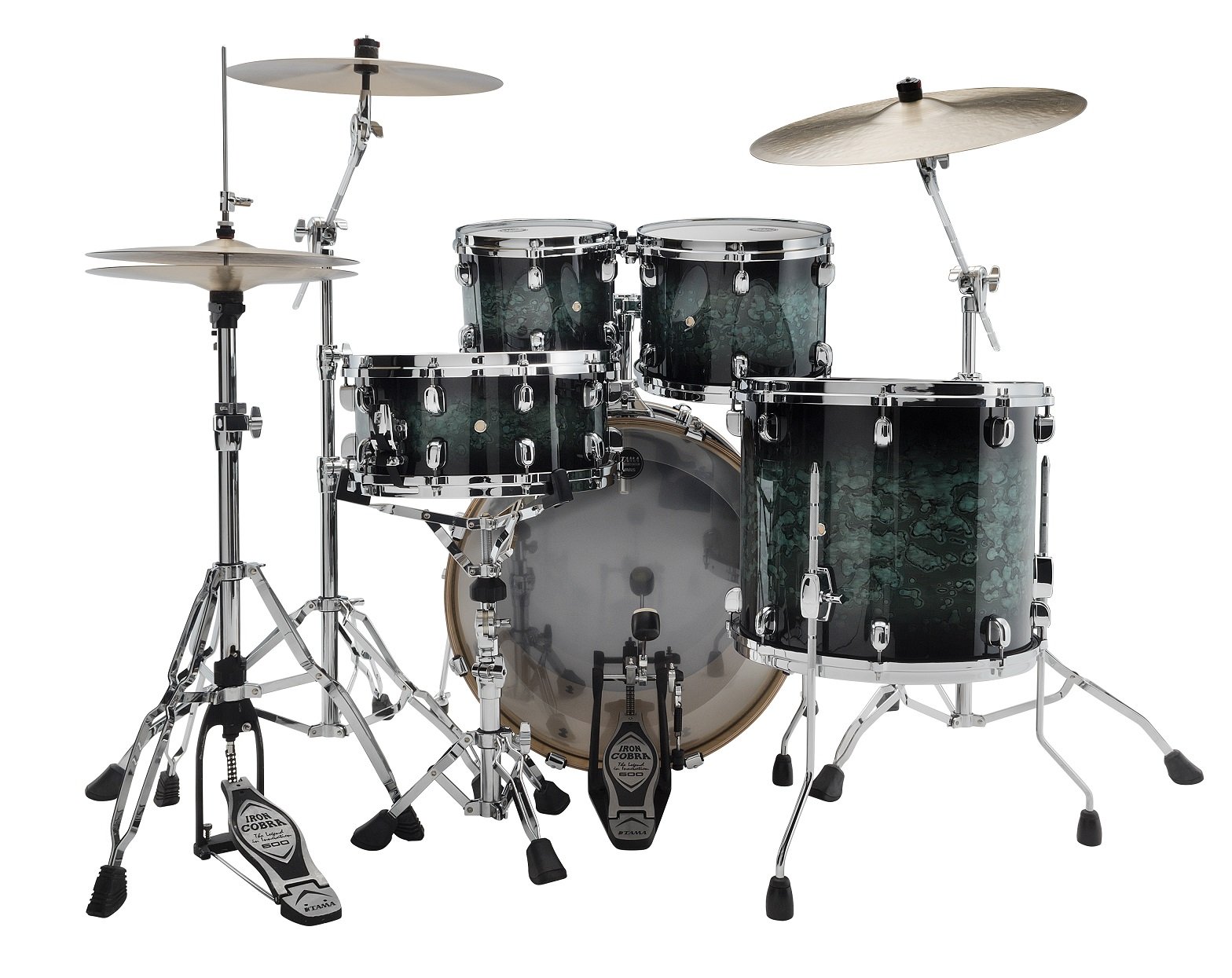 Starclassic Performer 22" Shellset - 4-teilig -Molten Steel Blue Burst