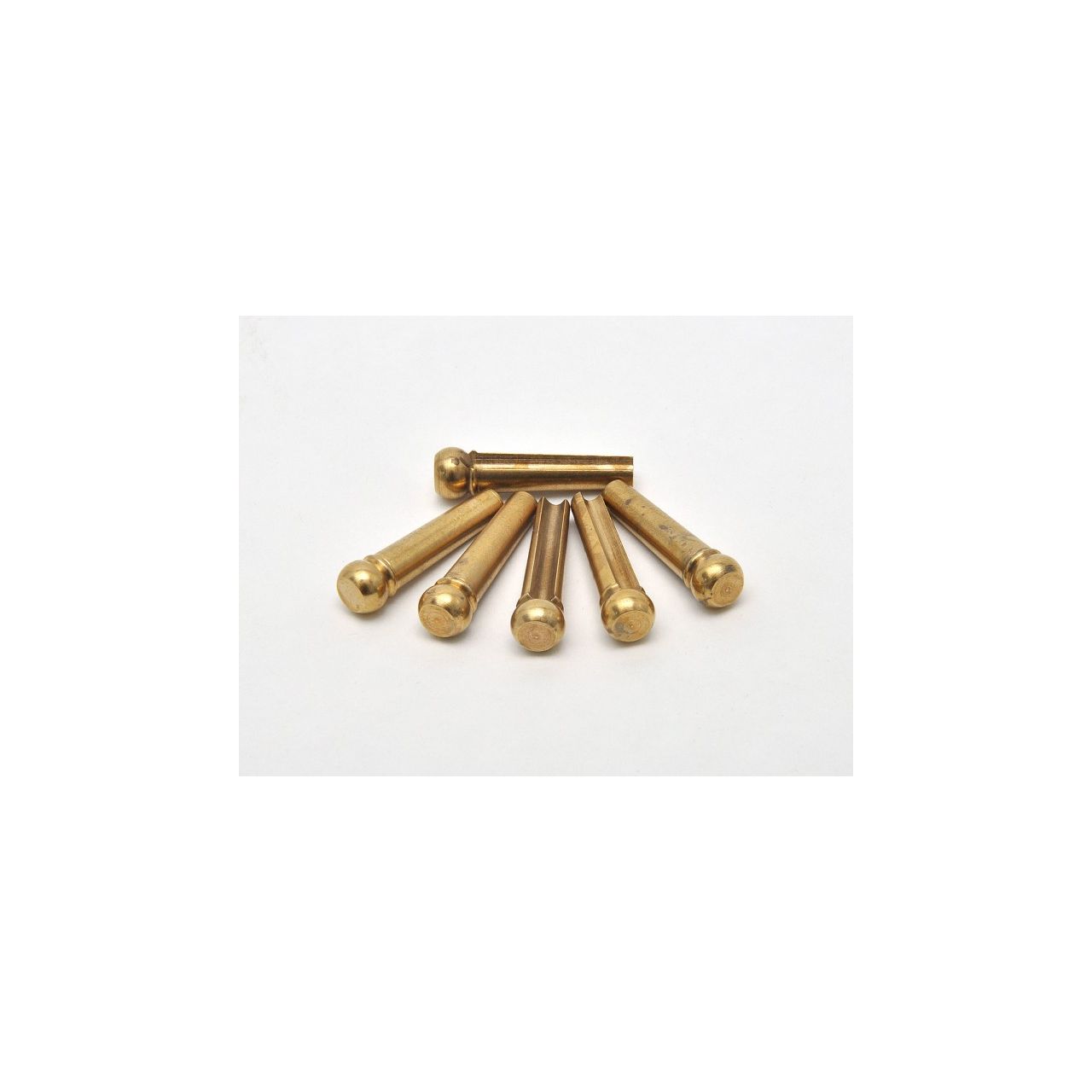 HW100 Acoustic Bridge Pins, Messing, 6 Stück
