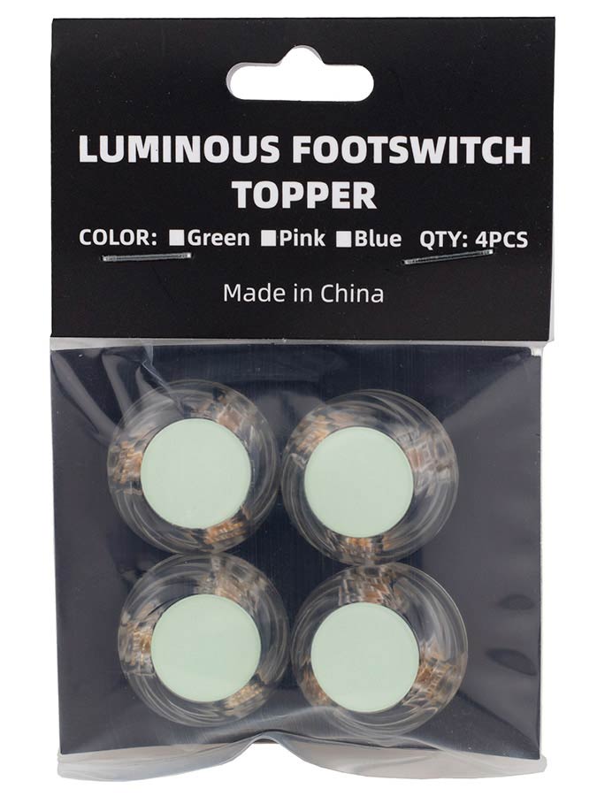 LFT-G Luminous Foot Switch Topper Green