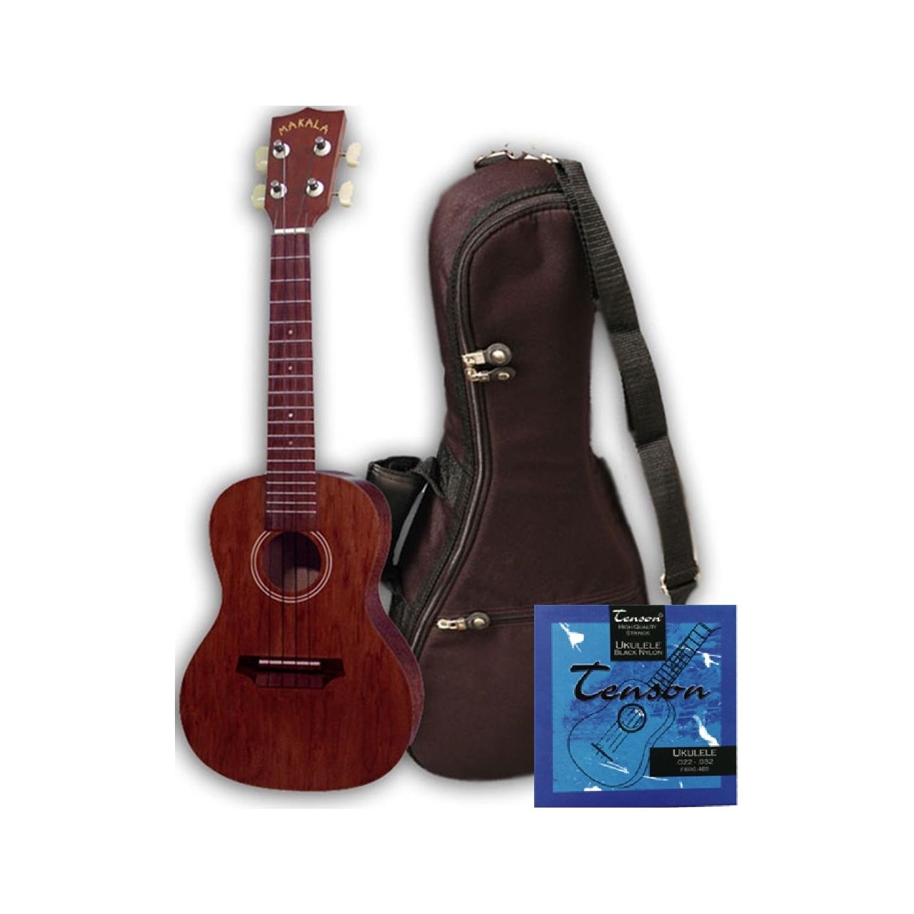 KALA Makala MK-S Sopran-Ukulele (inkl. Tasche und zusätzl. Tenson-Saitensatz)