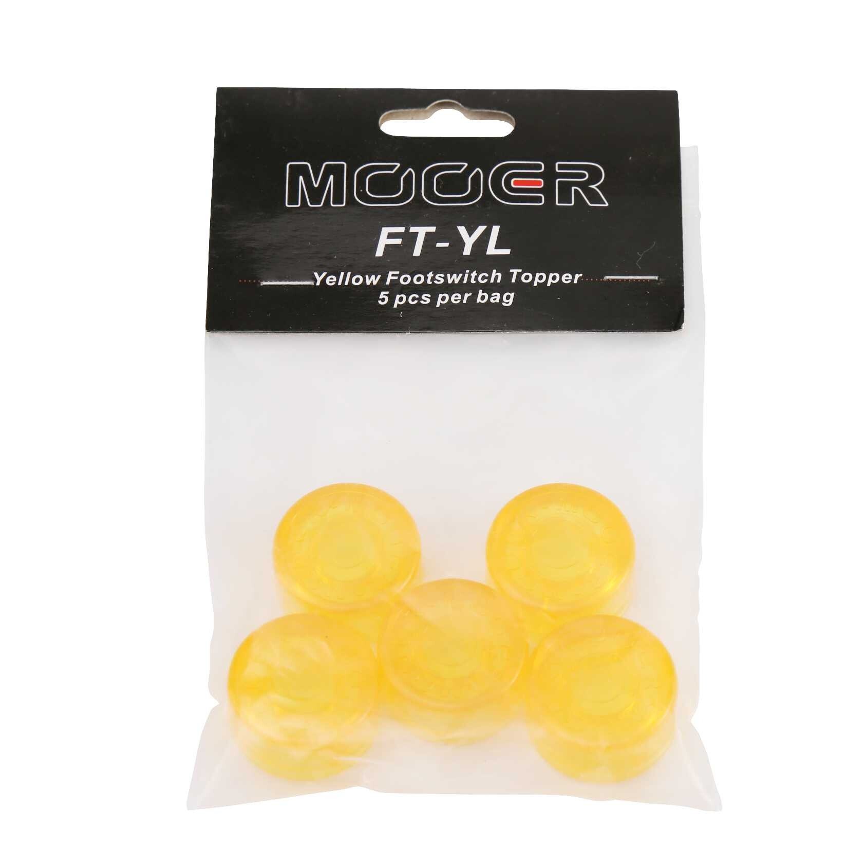 Candy Footswitch Topper Yellow 5 pcs.