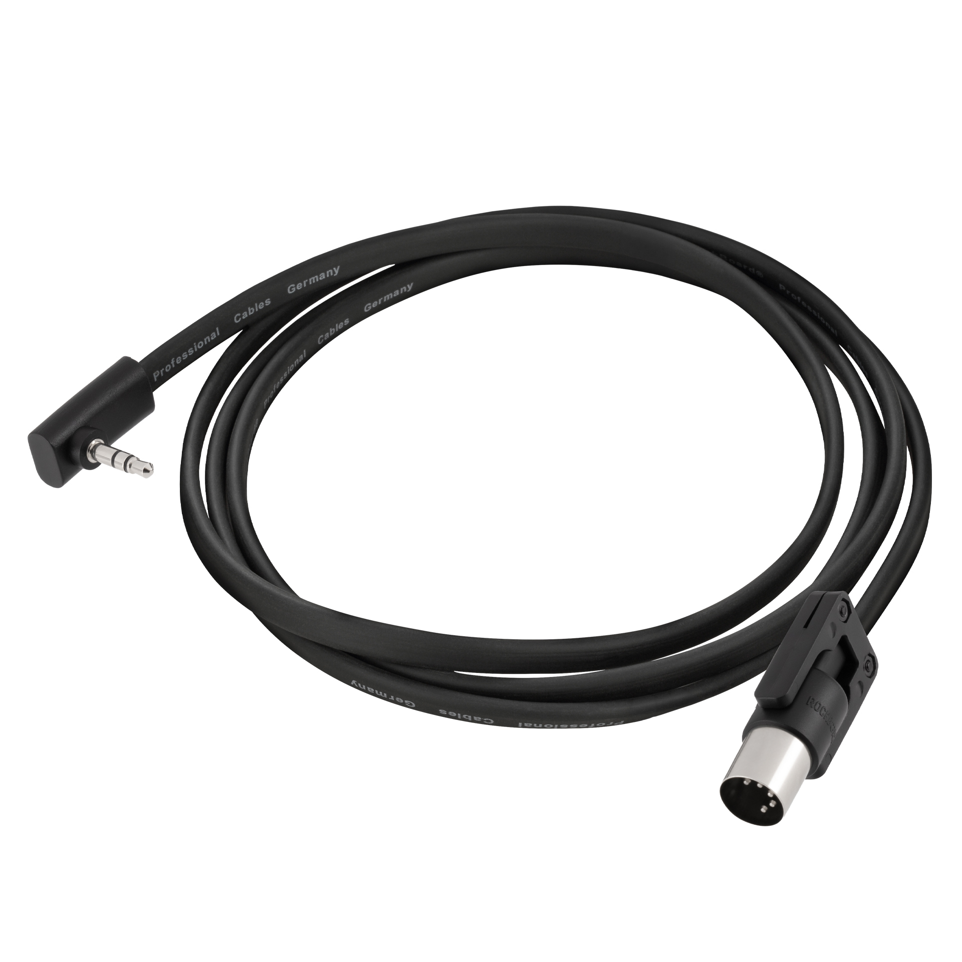 Flat Mini-TRS to FlaX Midi Type A 150 cm / 59 1/16", Black 