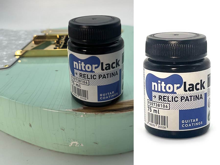 Relic-Patina-Farbe Verbesserung von Gitarrenalterung und Lackrissen - 75ml Flasche