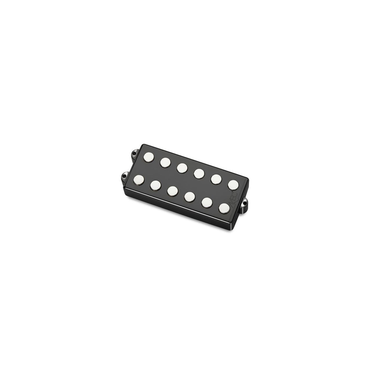Passive MM-Style Bass Pickup, Metal Cover, 6-String, Neck - Black Chrome 
