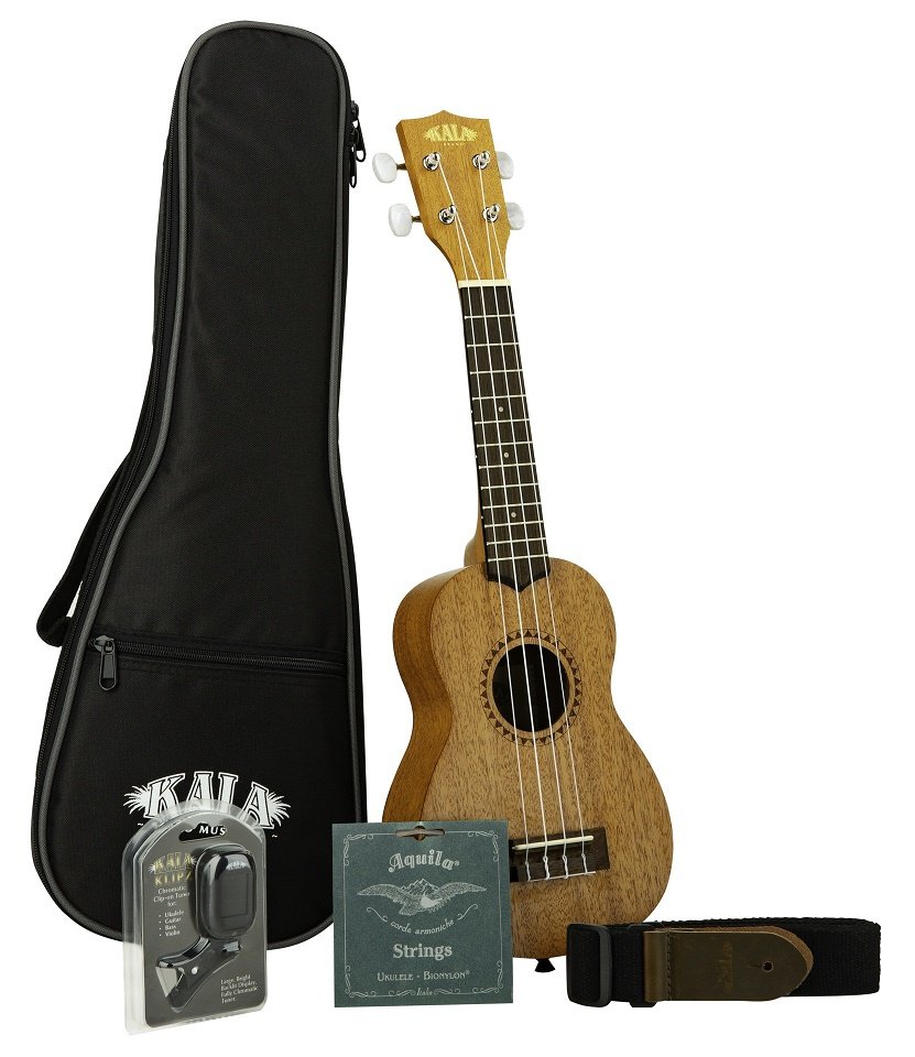 KA-15-S-BNDL - Satin Mahogany Soprano Ukulele Starter Kit