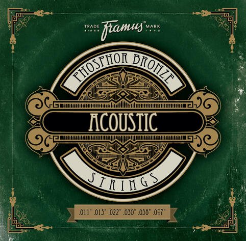 Phosphor Bronze Acoustic Guitar String Set - Light, .011"-.047"