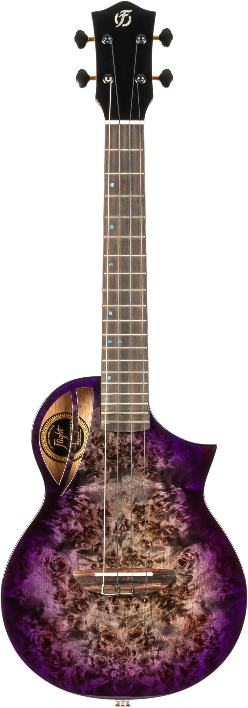 Aviator Galaxy Tenor Ukulele Galaxy Purple Burst CE