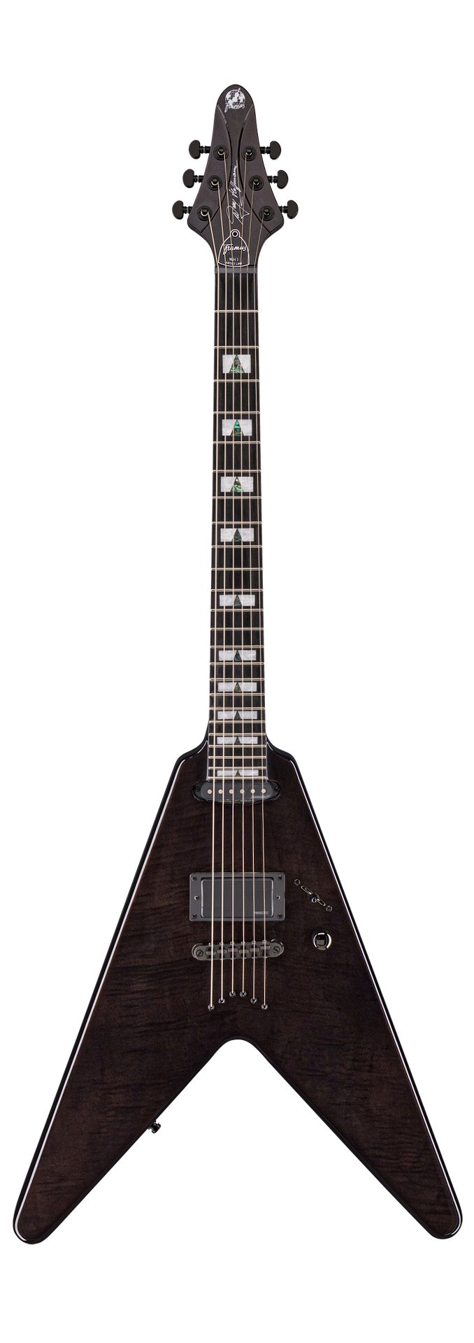 Artist Line Breaker WH-1 - Nirvana Black Transparent High Polish E-Gitarre