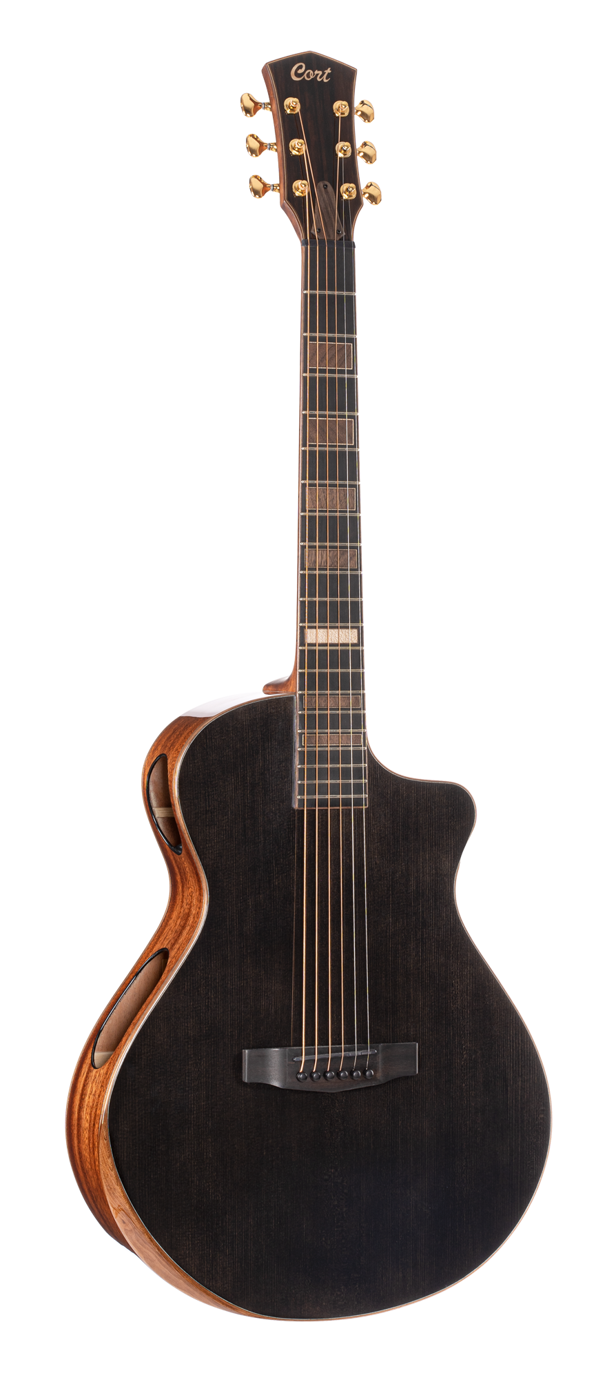 Modern Black Westerngitarre Trans Black Gloss