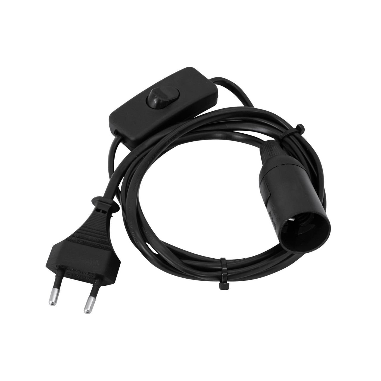 E-14 Fassung Netzkabel Stecker Schalter