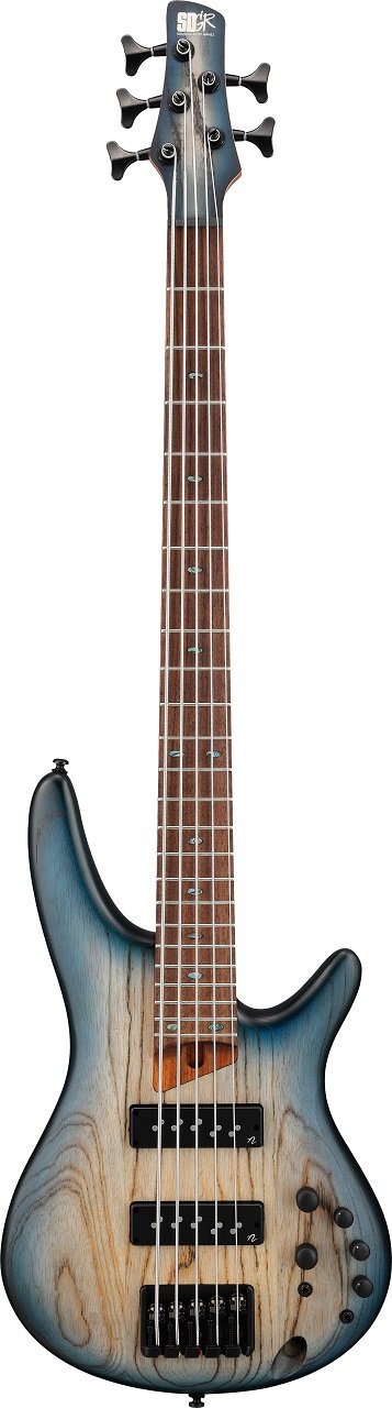 SR605E 5-Saiter Bass Cosmic Blue Starburst Flat