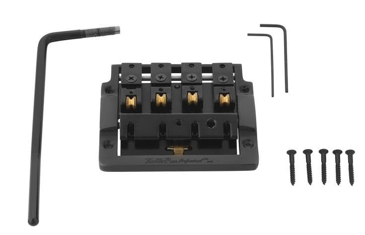 7410 - Hybrid 4-String Bass Tremolo with Rearward Saddles - Black