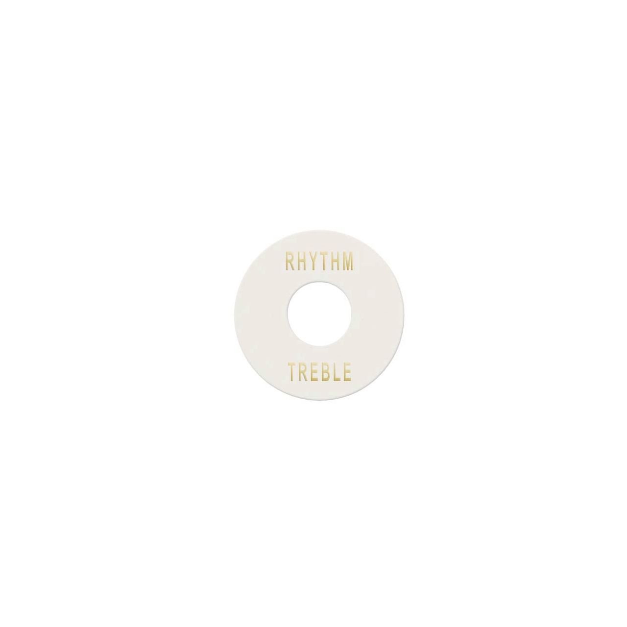 Toggle Switch Plate, Unterlegscheibe LP-style, weiß, mit gold imprint