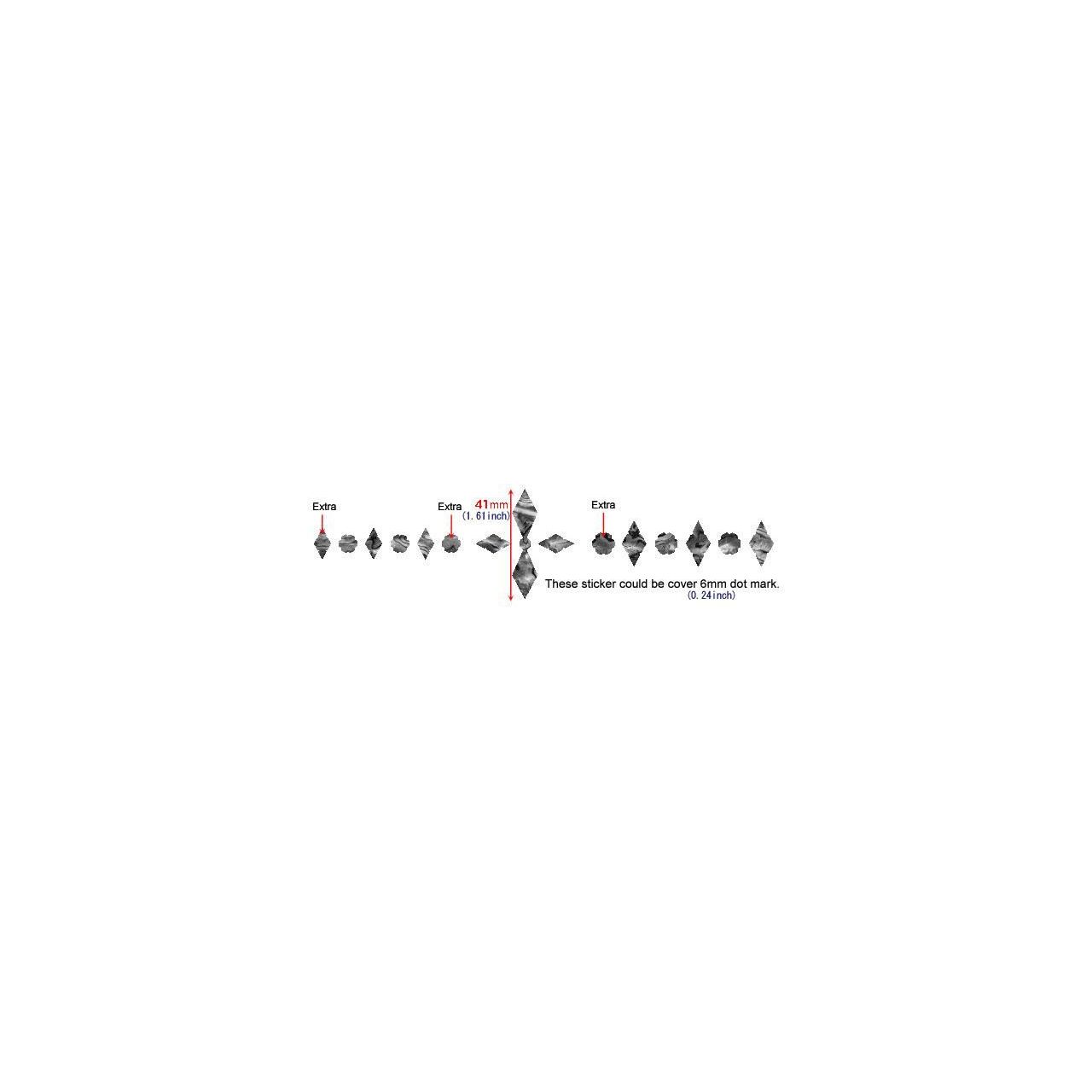 Inlay Stickers, Fret Mark-Checker(BP)