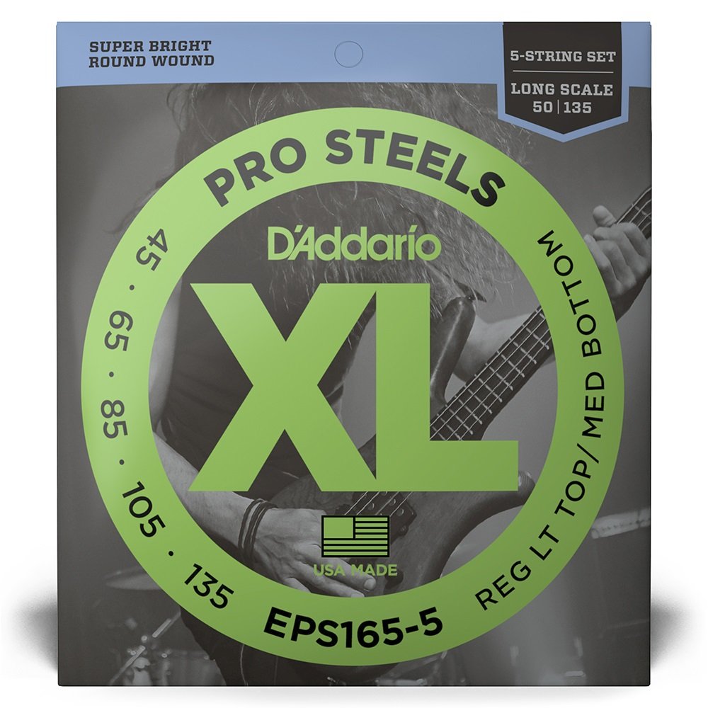 EPS165-5 Pro Steels Long Scale 045-135 - Saiten für E-Bass