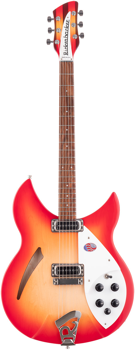 Rickenbacker 330 Fireglo Gesamtansicht