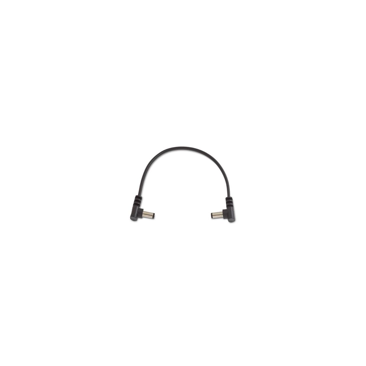 Flat Power Cable - Black 15 cm / 5.9" angled/angled