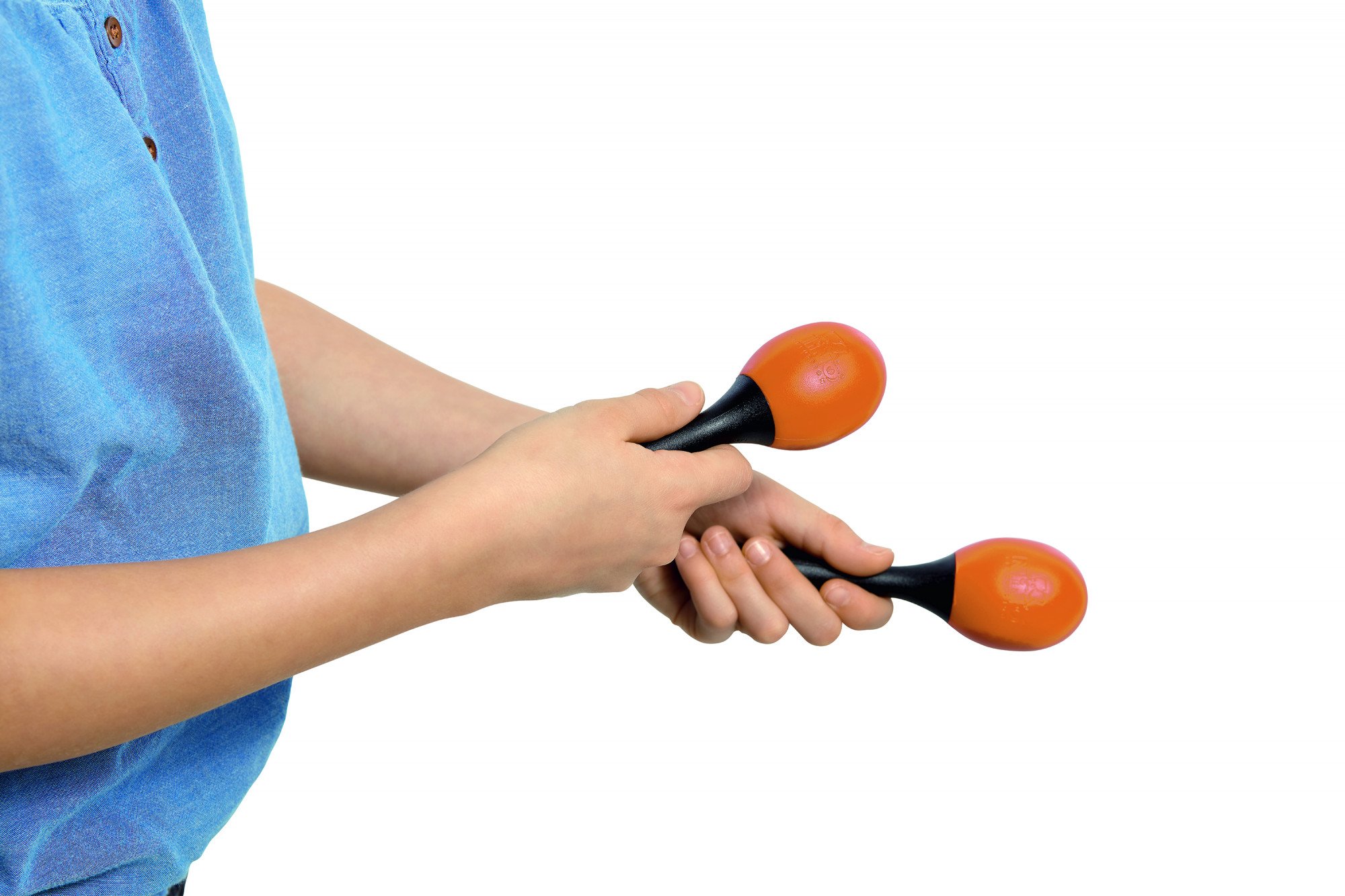 ABS Egg Maracas 6" Orange