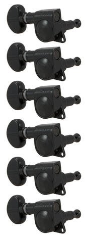 305BCL6 Mid-Size Rotomatics with Round Button - Guitar Machine Heads, 6-in-Line, Lefthand, Treble Si