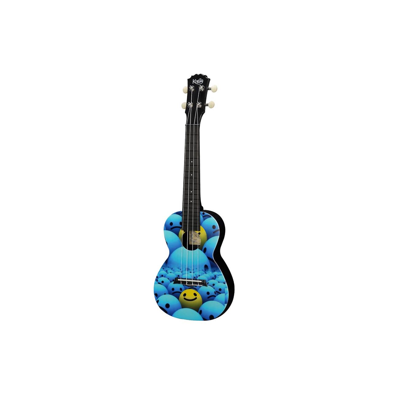 Konzertukulele Yellow and Blue Smileys