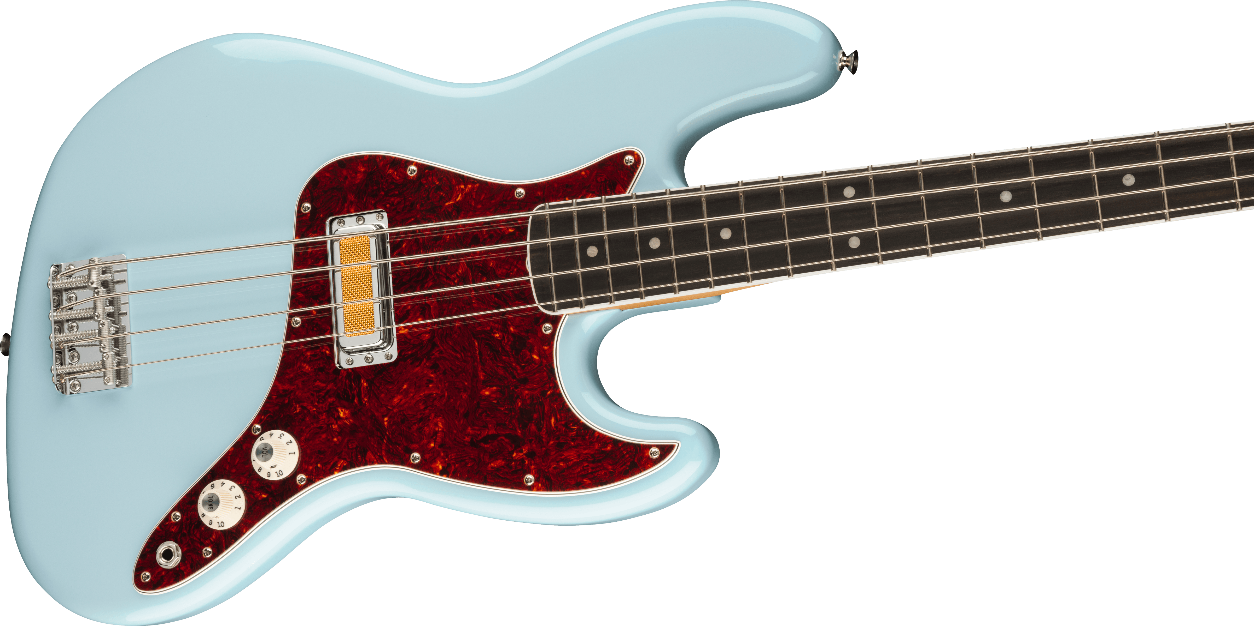 Gold Foil Jazz Bass®, Ebony Fingerboard, Sonic Blue