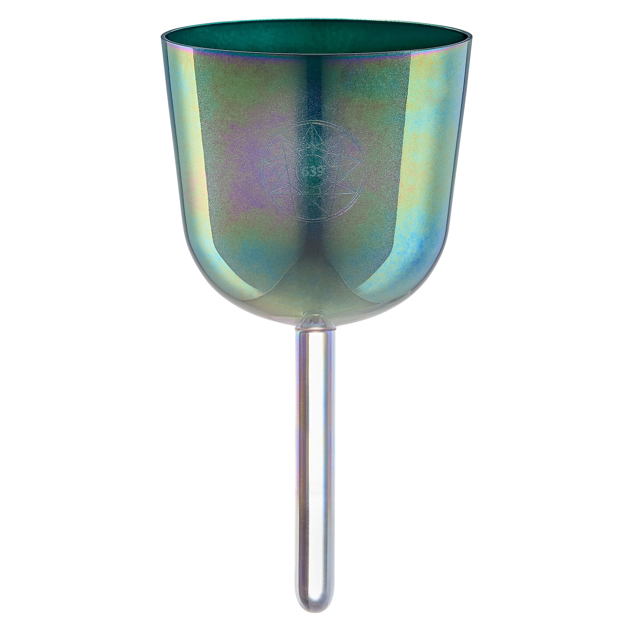 4.25" Essence Solfeggio Crystal Singing Bowl Fa 639 Hz, Indigoblau
