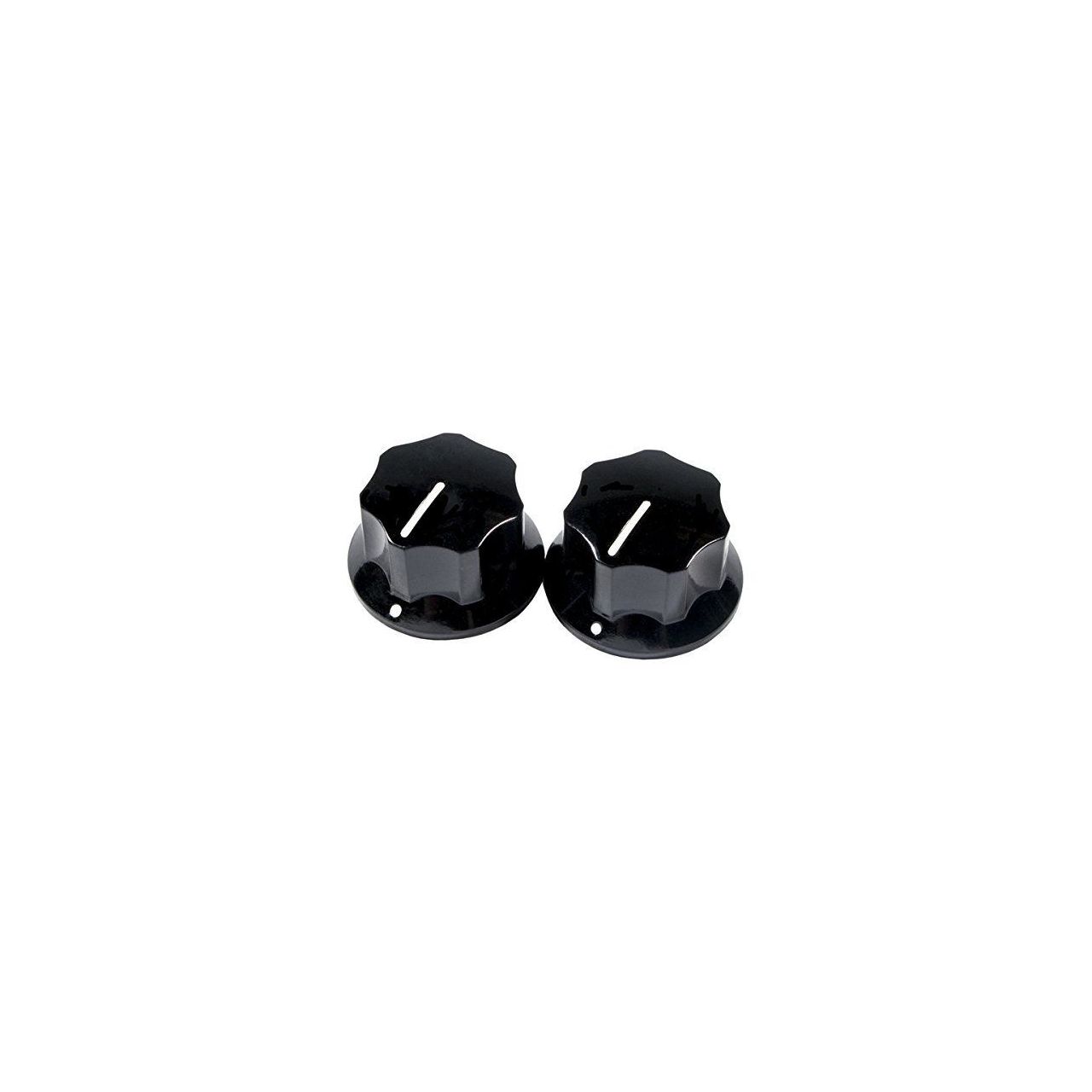 Pure Vintage 1965 Jaguar Skirted Knobs (2) Black