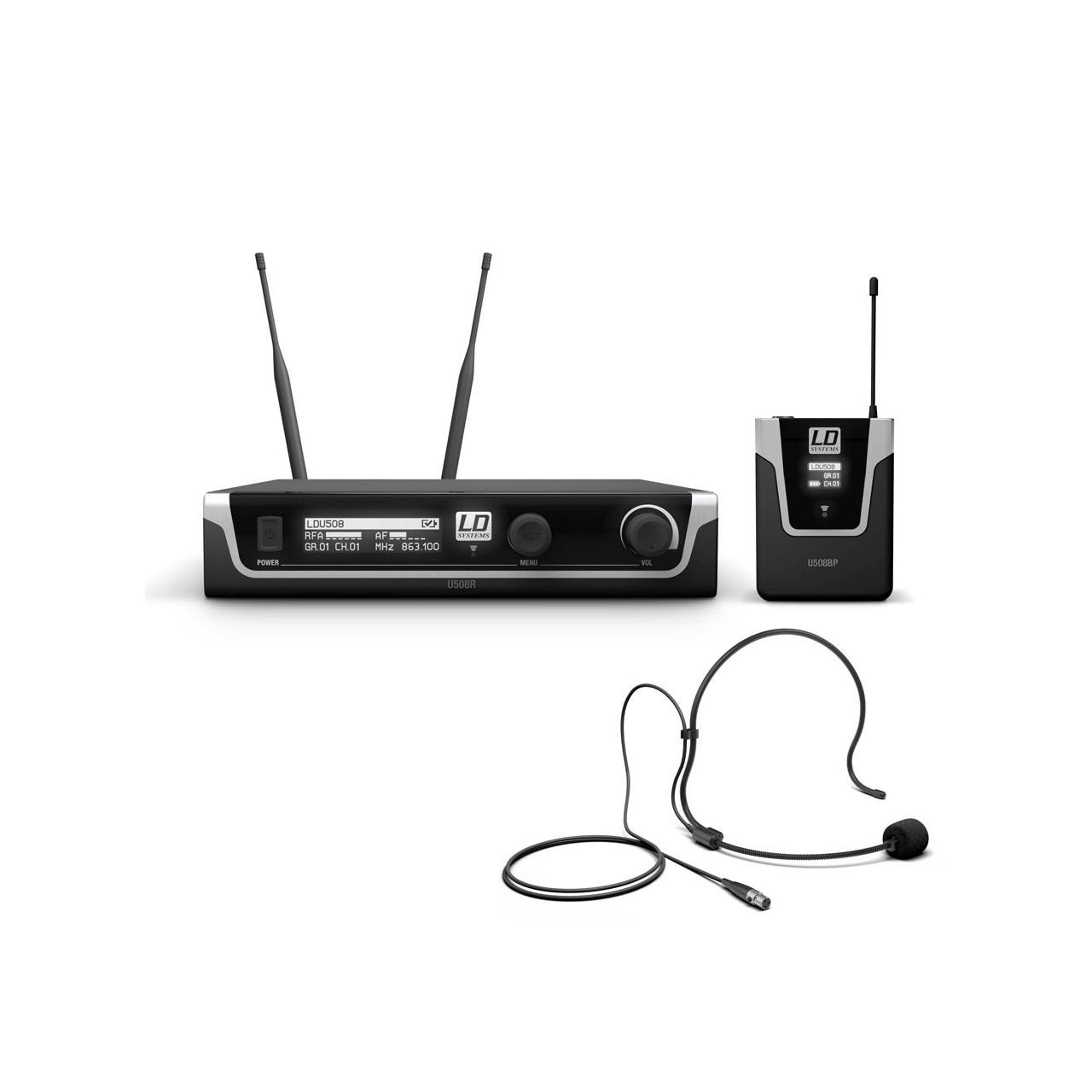 U508 BPH - Funkmikrofon System mit Bodypack und Headset