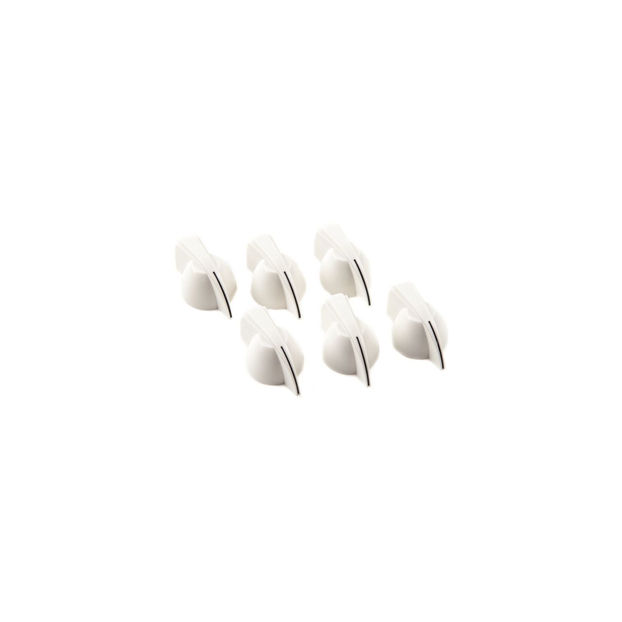 Chicken Head Knobs White (6 Stück)