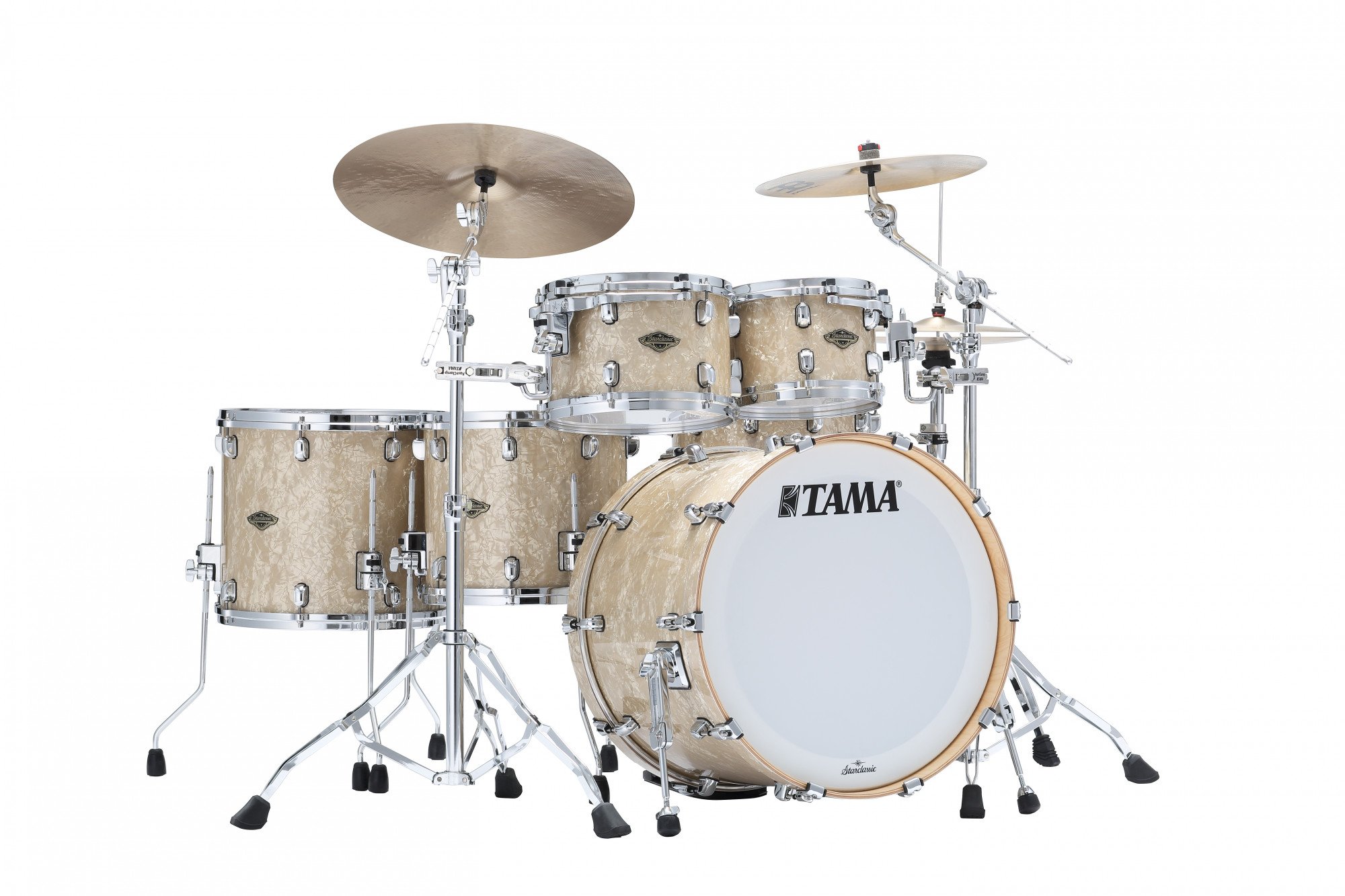 Starclassic Walnut/Birch Duracover Wrap Shell Kit 5 teilig Vintage Marine Pearl