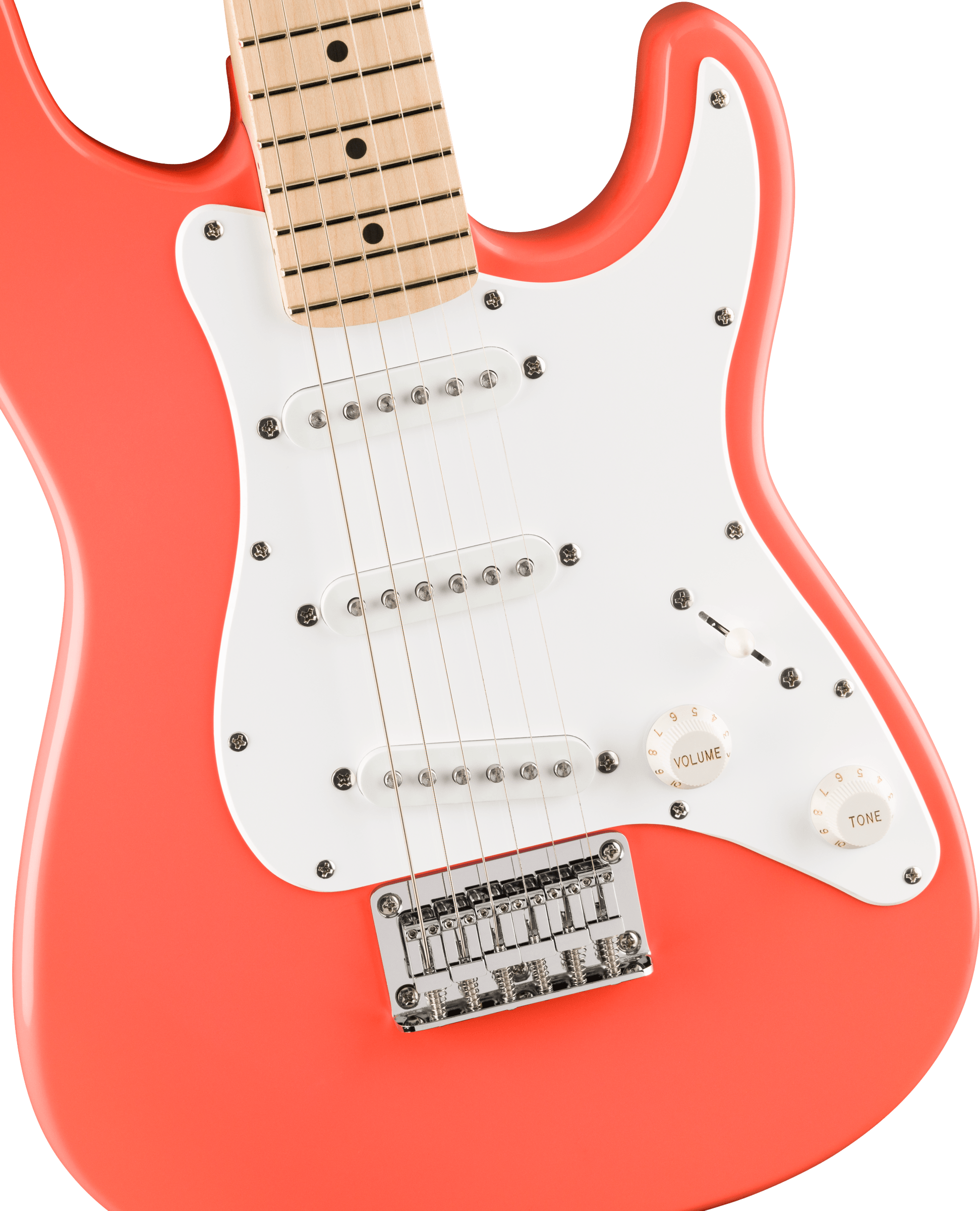  FSR Mini Stratocaster Maple Fingerboard Tahitian Coral
